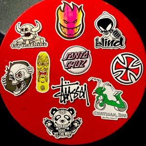 Skateboarding sticker pack